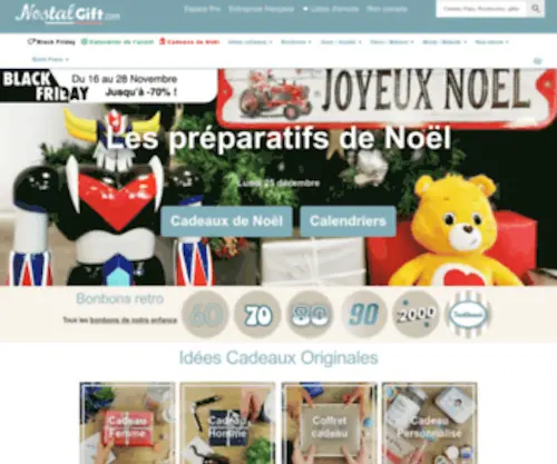 Nostalgift.com(Coffrets cadeaux) Screenshot