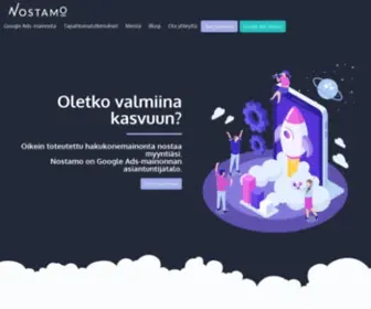 Nostamo.fi(Google-mainonnan asiantuntijatalo) Screenshot