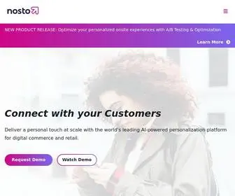 Nosto.com(World’s Leading E) Screenshot