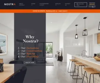 Nostrahomes.com.au(Nostra Homes) Screenshot