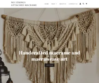 Nostringsattachedmacrame.com(Nostringsattachedmacrame) Screenshot