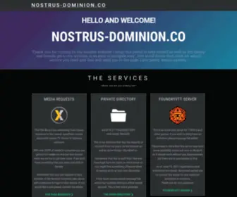 Nostrus-Dominion.co(Downpage) Screenshot