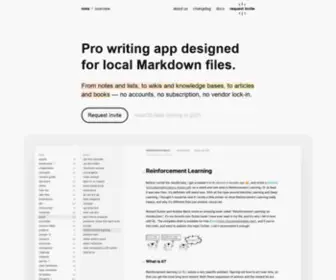Nota.md(Pro writing app designed for local Markdown files) Screenshot