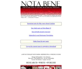 Notabene.com(Nota Bene) Screenshot