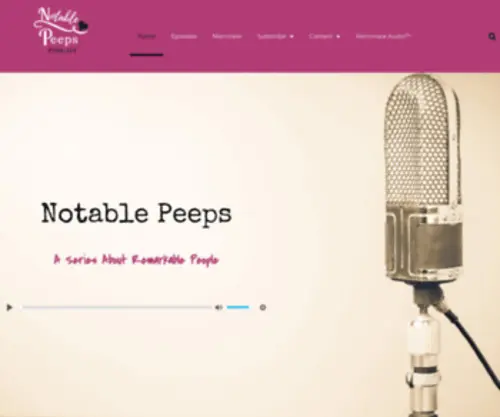 Notablepeeps.com(Live) Screenshot