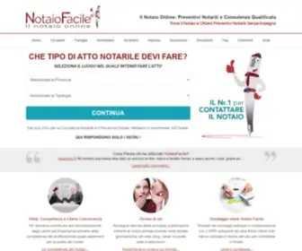 Notaiofacile.it(Preventivo Notaio Online) Screenshot