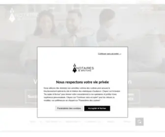 Notaireetbreton.bzh(Les Notaires de Bretagne vous accompagnent et facilitent vos démarches) Screenshot