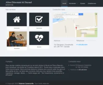 Notaires-Cowansville.com(Notaires Cowansville) Screenshot