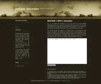 Notamdecoder.com(NOTAM Decoder by) Screenshot