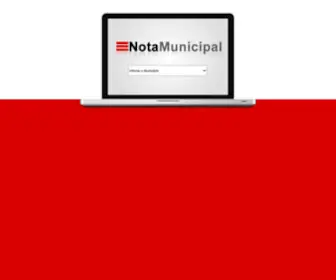 Notamunicipal.com.br(Nota Municipal) Screenshot