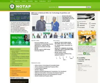 Notap.gov.ng(National Office For Technology Acquisition and Promotion) Screenshot