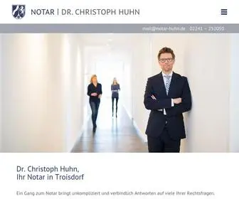 Notar-Huhn.de(Ihr Notar in Troisdorf) Screenshot