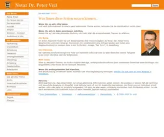 Notar-Veit.de(Notar Dr. Veit in Heidelberg informiert) Screenshot