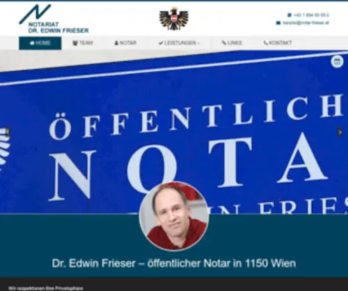 Notar-Wien-15.at(Willkommen auf der Website von Dr. Edwin Frieser) Screenshot