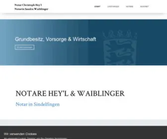 Notare-HW.de(Notar Sindelfingen) Screenshot