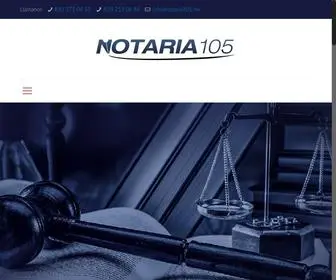 Notaria105.mx(Bienvenidos a la Notaria 105) Screenshot