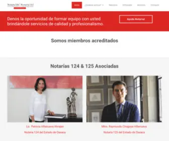 Notaria125.com(Notaría 124 & 125) Screenshot