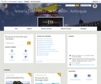 Notaria19Medellin.com.co(Notaría Diecinueve de Medellín) Screenshot