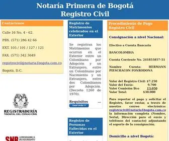 Notaria1Bogota.com.co(Notaría) Screenshot