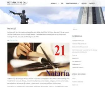 Notaria21Cali.com(Notaría) Screenshot