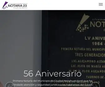 Notaria23Edomex.com.mx(Notaría) Screenshot