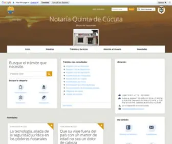 Notaria5Cucuta.com.co(Inicio) Screenshot