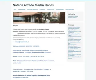 Notariaalfredomartin.cl(Inicio) Screenshot