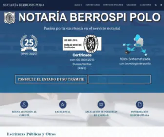 Notariaberrospi.com(Notaria Berrospi Polo) Screenshot