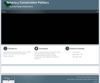 Notariaconservadorpaillaco.cl(Responsive Joomla) Screenshot