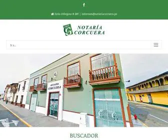 Notariacorcuera.pe(Sitio Web Oficial de la Notaría Corcuera) Screenshot