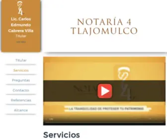 Notariacuatro.com(Notaría 4 Tlajomulco) Screenshot