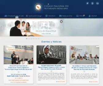 Notariadomexicano.org.mx(Colegio Nacional del Notariado Mexicano) Screenshot