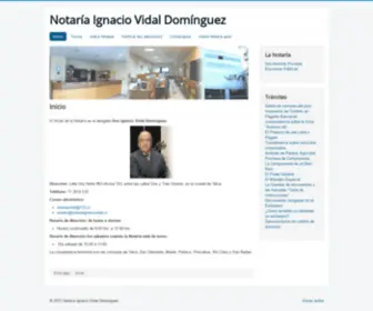 Notariaignaciovidal.cl(Notaría Talca) Screenshot