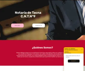 Notariamalagacutipe.com(Notaría en Tacna) Screenshot