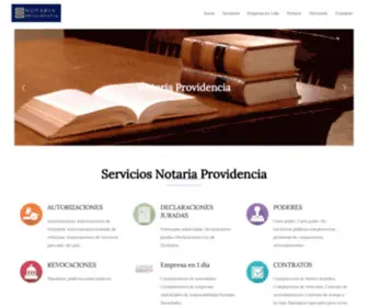 Notariaprovidencia.cl(Notaria Providencia) Screenshot