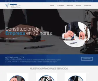 Notariavillota.com(Notaria Villota) Screenshot