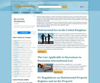 Notaries-Europe.com(European latin notary directory) Screenshot