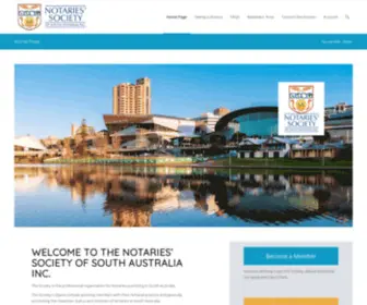 Notaries-SA.org.au(Society of SA) Screenshot