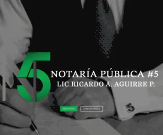 Notario5.com(Notaria Publica No) Screenshot