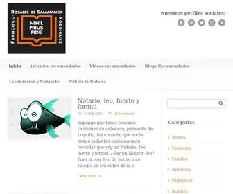 Notariofranciscorosales.com(Blog del Notario Francisco Rosales de Salamanca) Screenshot
