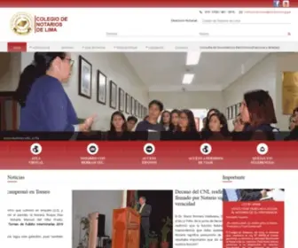 Notarios.org.pe(A nombre del Colegio de Notarios de Lima (CNL)) Screenshot