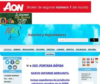 Notariosyregistradores.com(Notarios y Registradores) Screenshot