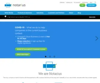 Notarius.com(Accueil) Screenshot