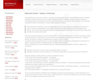 Notariusz-Cennik.pl(Notariusz Cennik) Screenshot