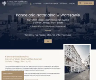Notariusz-Warszawa.pl(Kancelaria Notarialna Warszawa Krzysztof) Screenshot