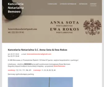 Notariuszbemowo.com.pl(Kancelaria Notarialna Bemowo) Screenshot