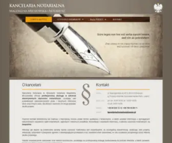 Notariuszstraszyn.pl(Notariusz) Screenshot