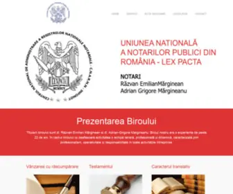 Notarmarginean.ro(Unul dintre cele mai de incredere si populare birouri notaiale din Sibiu) Screenshot