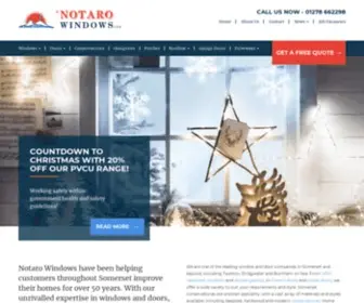 Notarowindows.com(Windows and Doors Company in Somerset) Screenshot