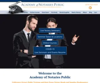Notary-Courses.com(Academy of Notaries Public) Screenshot